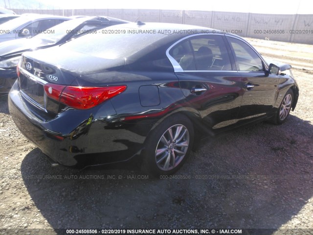 JN1EV7AP7HM740454 - 2017 INFINITI Q50 PREMIUM/SPORT/SE BLACK photo 4