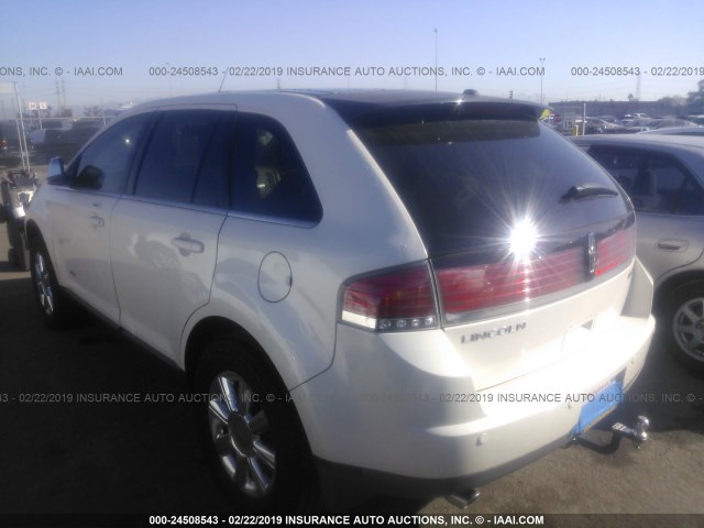 2LMDU68C77BJ27277 - 2007 LINCOLN MKX CREAM photo 3