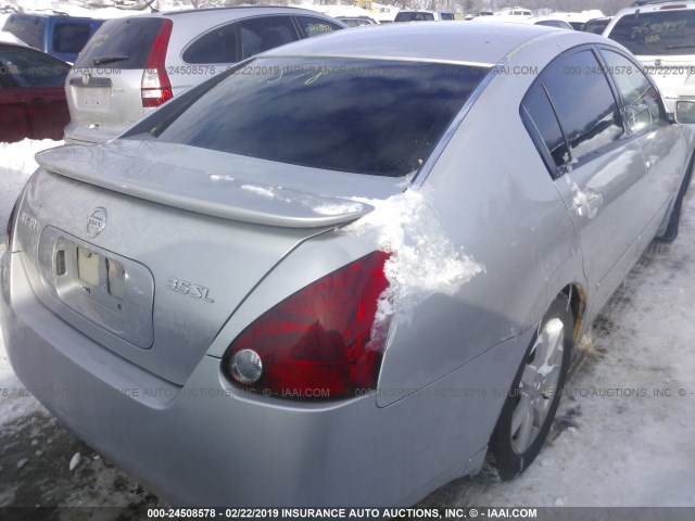 1N4BA41E74C907328 - 2004 NISSAN MAXIMA SE/SL SILVER photo 4