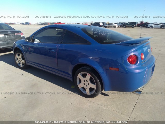 1G1AM18B387105907 - 2008 CHEVROLET COBALT SPORT BLUE photo 3