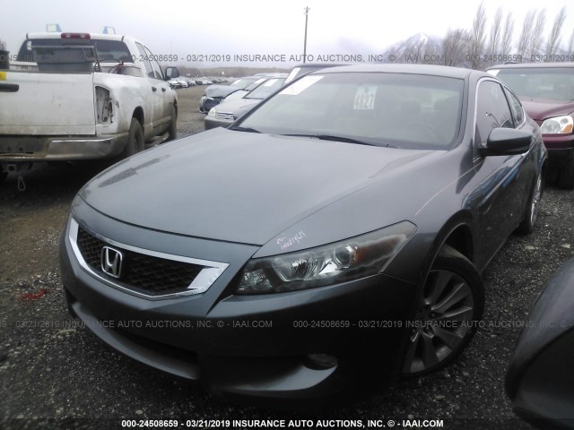 1HGCS22809A002426 - 2009 HONDA ACCORD EXL GRAY photo 2