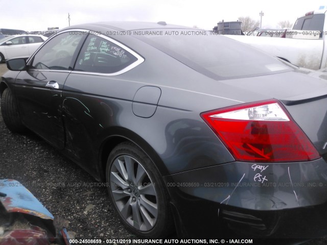 1HGCS22809A002426 - 2009 HONDA ACCORD EXL GRAY photo 6