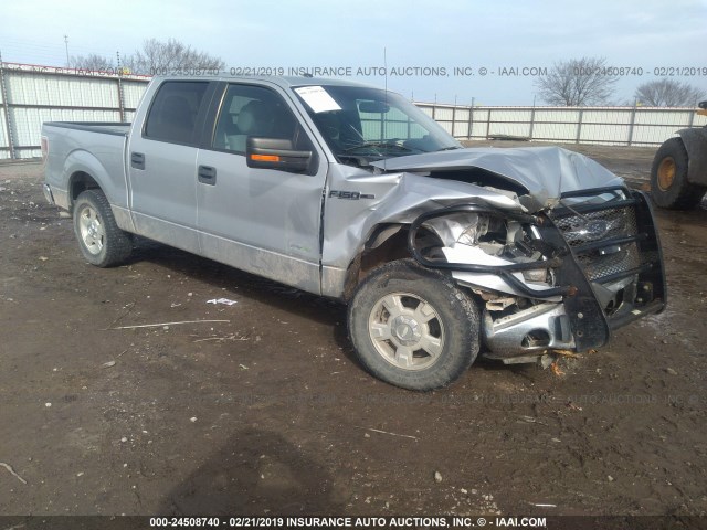 1FTFW1CT4CFA12237 - 2012 FORD F150 SUPERCREW SILVER photo 1