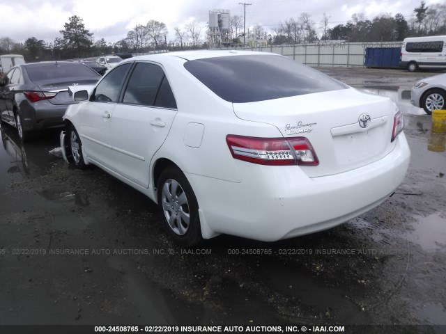 4T4BF3EK0AR063520 - 2010 TOYOTA CAMRY SE/LE/XLE 白色 照片 3