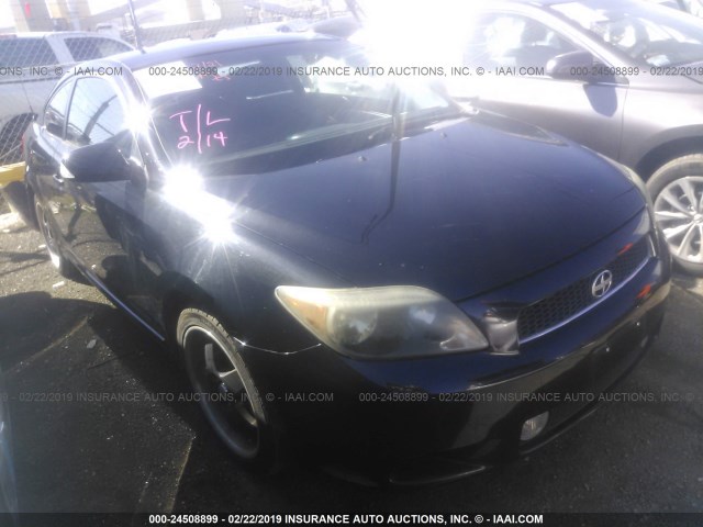 JTKDE177750045786 - 2005 TOYOTA SCION TC BLACK photo 1