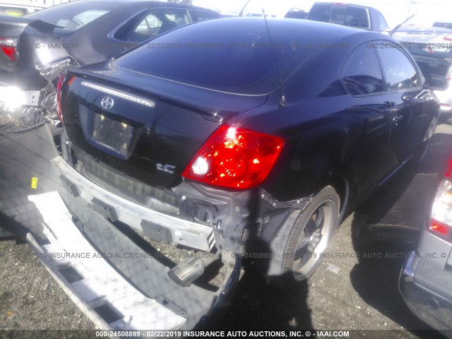 JTKDE177750045786 - 2005 TOYOTA SCION TC BLACK photo 4