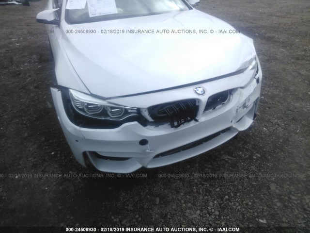 WBS3R9C56FK329774 - 2015 BMW M4 WHITE photo 6