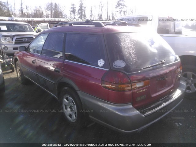 4S3BG6855W7601282 - 1998 SUBARU LEGACY 30TH ANN OUTBACK/LTD/SPT RED photo 3