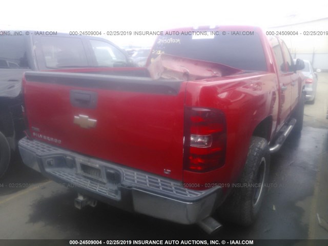 3GCPKSE30BG190176 - 2011 CHEVROLET SILVERADO K1500 LT RED photo 4