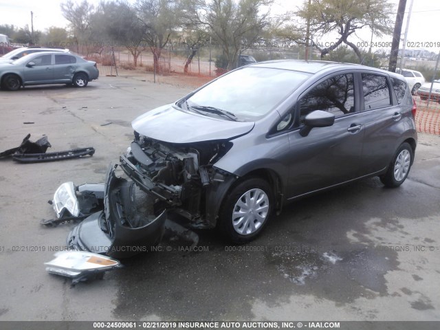 3N1CE2CP5GL366538 - 2016 NISSAN VERSA NOTE S/S PLUS/SV/SL/SR GRAY photo 2