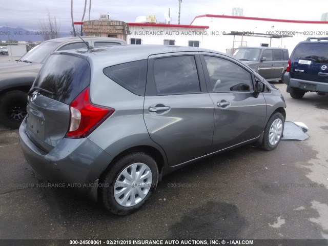 3N1CE2CP5GL366538 - 2016 NISSAN VERSA NOTE S/S PLUS/SV/SL/SR GRAY photo 4