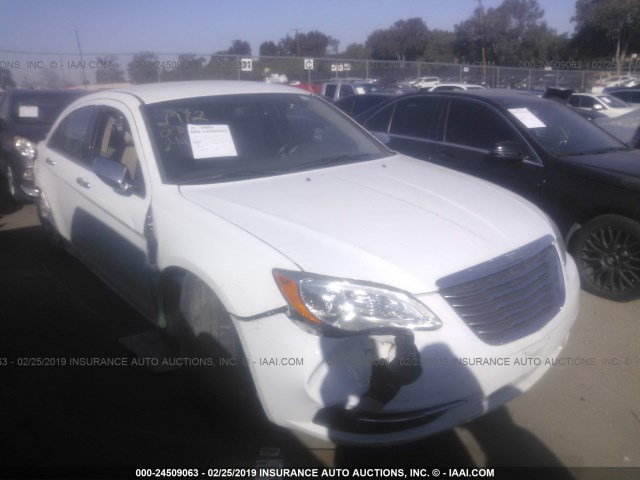 1C3BC2FG3BN581911 - 2011 CHRYSLER 200 LIMITED WHITE photo 1