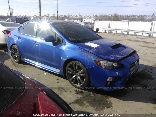 JF1VA1J62G9830261 - 2016 SUBARU WRX LIMITED BLUE photo 1