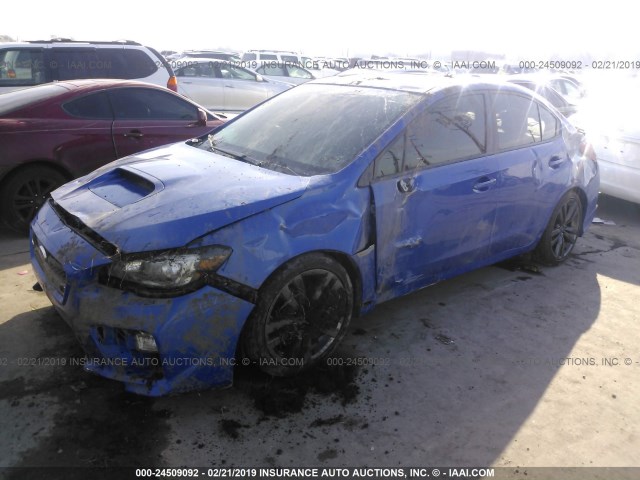 JF1VA1J62G9830261 - 2016 SUBARU WRX LIMITED BLUE photo 2