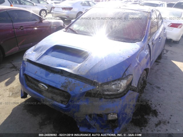 JF1VA1J62G9830261 - 2016 SUBARU WRX LIMITED BLUE photo 6