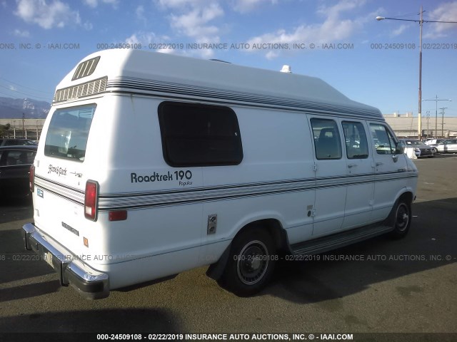 2B6JB31Y5NK154962 - 1992 DODGE RAM VAN B350 WHITE photo 4