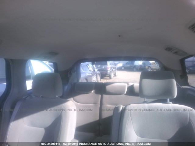 5TDZA23C24S113523 - 2004 TOYOTA SIENNA CE/LE WHITE photo 8