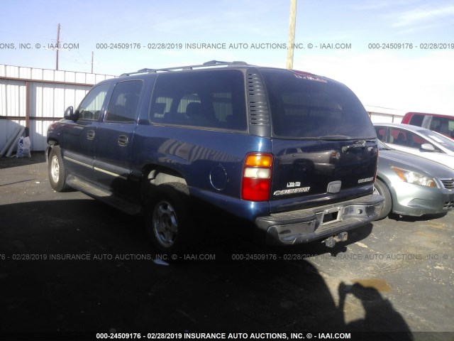 1GNEC16T53J160613 - 2003 CHEVROLET SUBURBAN C1500 BLUE photo 3