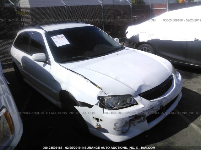 JM1BJ245X21608404 - 2002 MAZDA PROTEGE PR5 WHITE photo 1