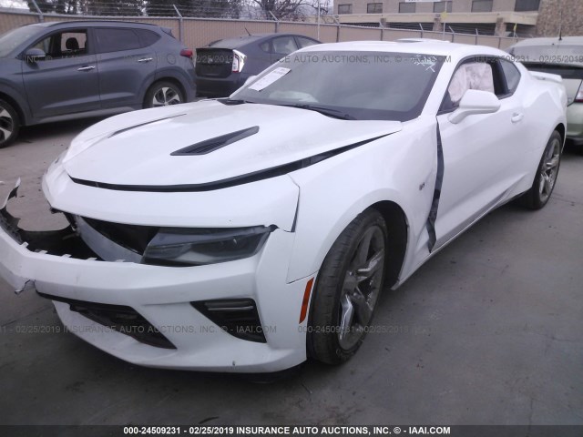 1G1FF1R71H0215292 - 2017 CHEVROLET CAMARO SS WHITE photo 2