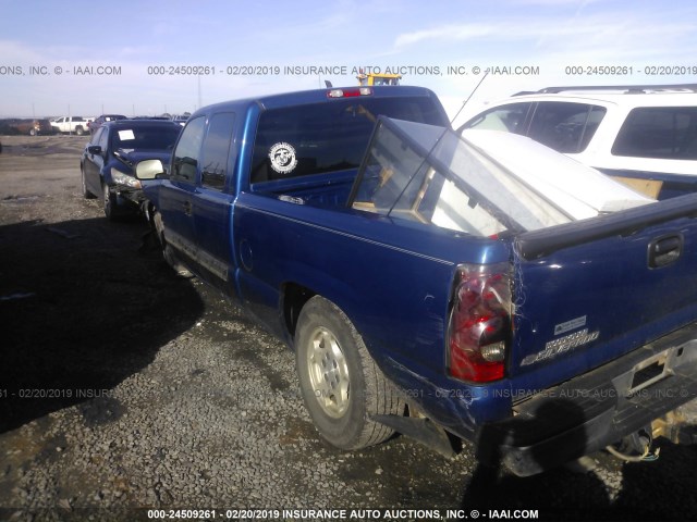 2GCEC19T841232517 - 2004 CHEVROLET SILVERADO C1500 BLUE photo 3