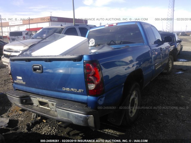 2GCEC19T841232517 - 2004 CHEVROLET SILVERADO C1500 BLUE photo 4