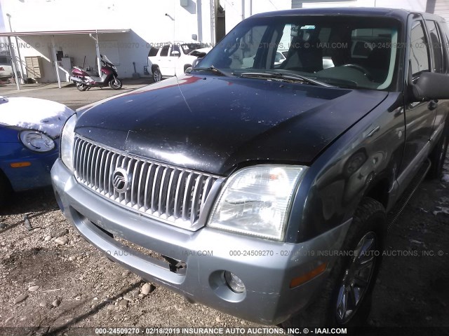 4M2DU86W92ZJ31887 - 2002 MERCURY MOUNTAINEER  BLUE photo 6