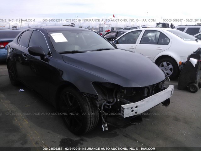 JTHBK262465012217 - 2006 LEXUS IS 250 BLACK photo 1