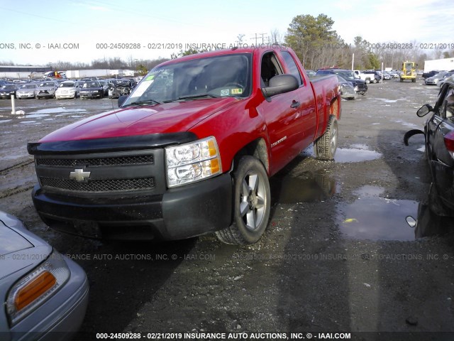 1GCEC19X48Z110351 - 2008 CHEVROLET SILVERADO C1500 RED photo 2