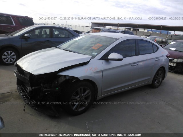 5NPD84LF2HH028365 - 2017 HYUNDAI ELANTRA SE/VALUE/LIMITED SILVER photo 2