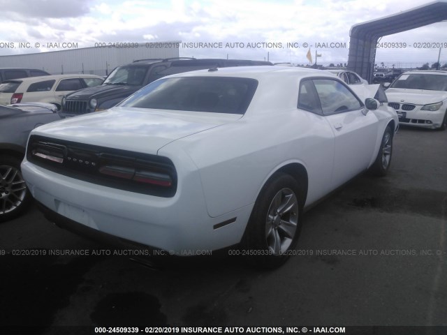 2C3CDZAG7FH839783 - 2015 DODGE CHALLENGER SXT WHITE photo 4