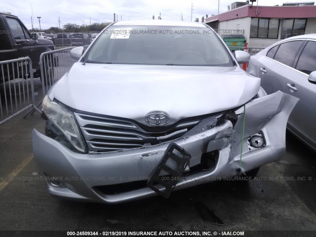 4T3ZE11A09U014964 - 2009 TOYOTA VENZA SILVER photo 6