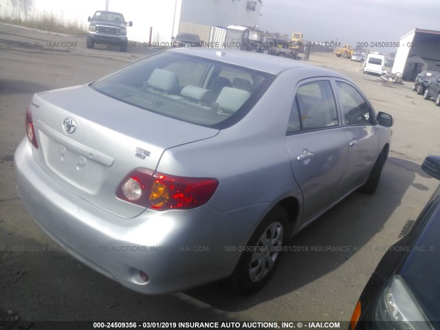 1NXBU4EE2AZ288621 - 2010 TOYOTA COROLLA S/LE/XLE SILVER photo 4