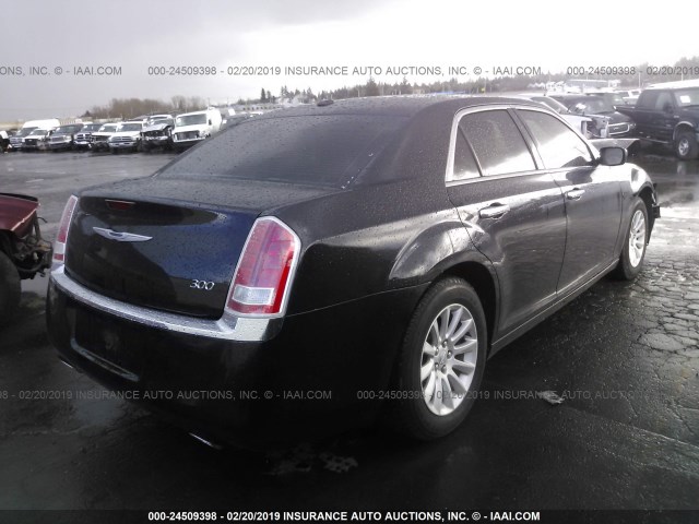 2C3CCAAG3EH335704 - 2014 CHRYSLER 300 BLACK photo 4