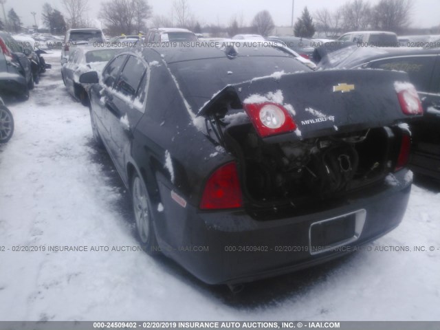 1G1ZD5EU8CF317944 - 2012 CHEVROLET MALIBU 2LT BLACK photo 3