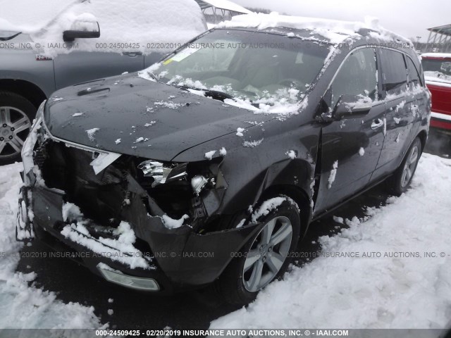 2HNYD2H30CH536295 - 2012 ACURA MDX TECHNOLOGY GRAY photo 2