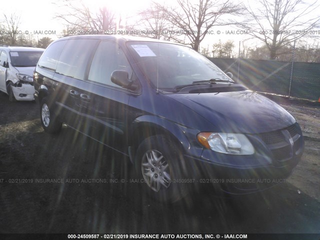 2D4GP34L73R115837 - 2003 DODGE GRAND CARAVAN EL Dark Blue photo 6