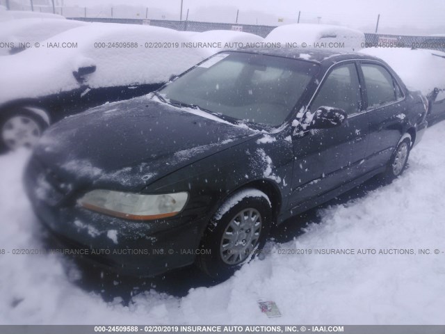 1HGCF86691A121547 - 2001 HONDA ACCORD VALUE GREEN photo 2