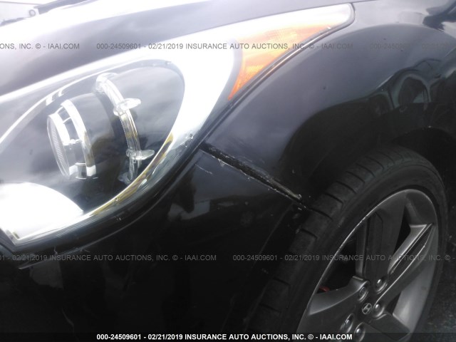 KMHTC6AE2DU112990 - 2013 HYUNDAI VELOSTER TURBO BLACK photo 6