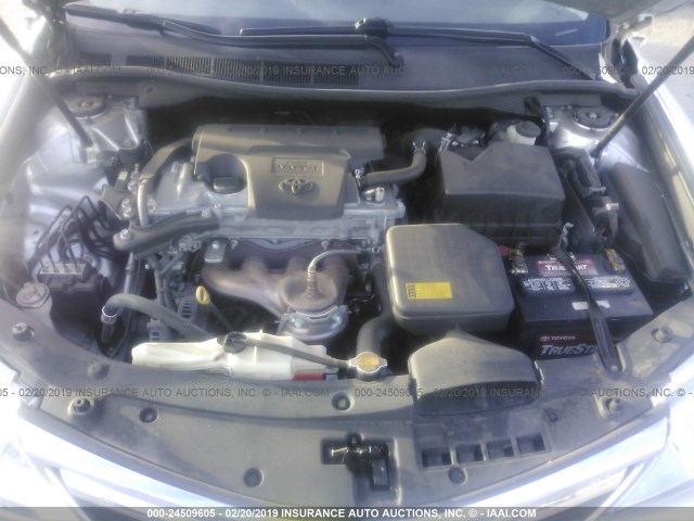 4T4BF1FK2DR322029 - 2013 TOYOTA CAMRY L/SE/LE/XLE Gümüş foto 10