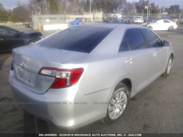 4T4BF1FK2DR322029 - 2013 TOYOTA CAMRY L/SE/LE/XLE Gümüş foto 4