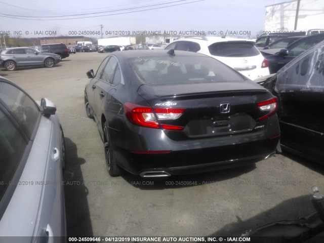 1HGCV1F39JA114520 - 2018 HONDA ACCORD SPORT BLACK photo 3