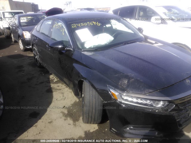 1HGCV1F39JA114520 - 2018 HONDA ACCORD SPORT BLACK photo 6