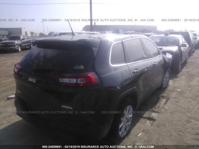 1C4PJLCB6FW657465 - 2015 JEEP CHEROKEE LATITUDE BLACK photo 4