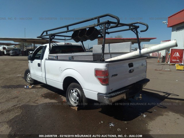 1FTMF1CM4DKE23887 - 2013 FORD F150 WHITE photo 3