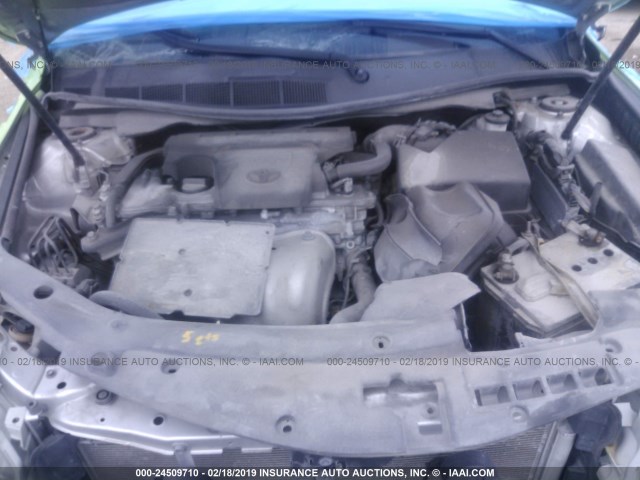 4T1BF1FKXCU067350 - 2012 TOYOTA CAMRY SE/LE/XLE 绿色 照片 10