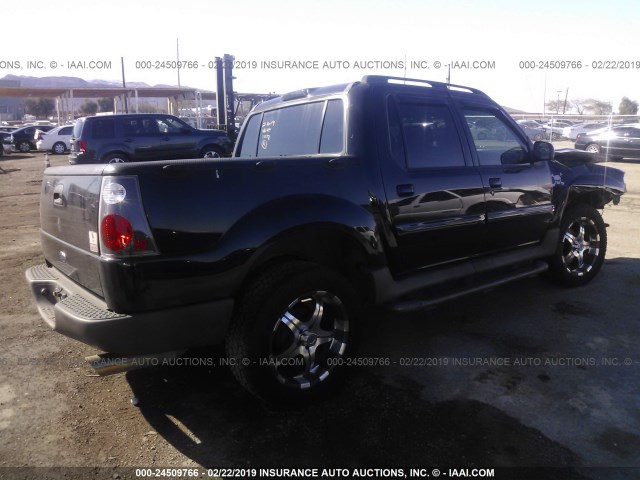 1FMZU67E82UD41556 - 2002 FORD EXPLORER SPORT TR  BLACK photo 4