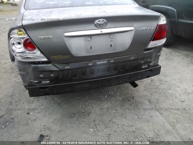 4T1BE30KX5U962864 - 2005 TOYOTA CAMRY LE/XLE/SE GRAY photo 6