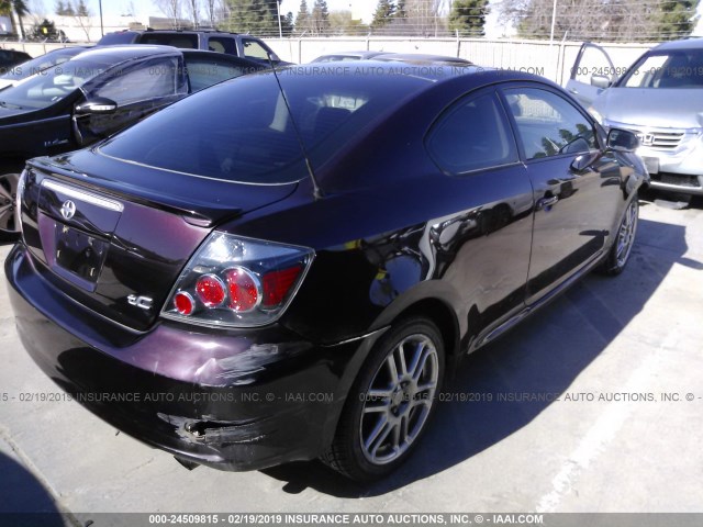 JTKDE167880269719 - 2008 TOYOTA SCION TC PURPLE photo 4