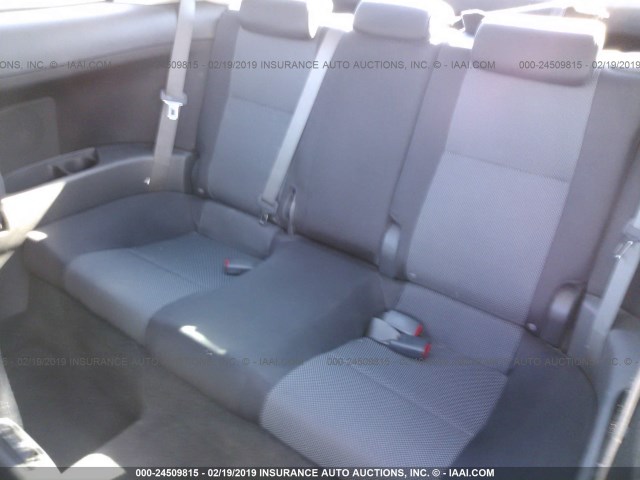 JTKDE167880269719 - 2008 TOYOTA SCION TC PURPLE photo 8